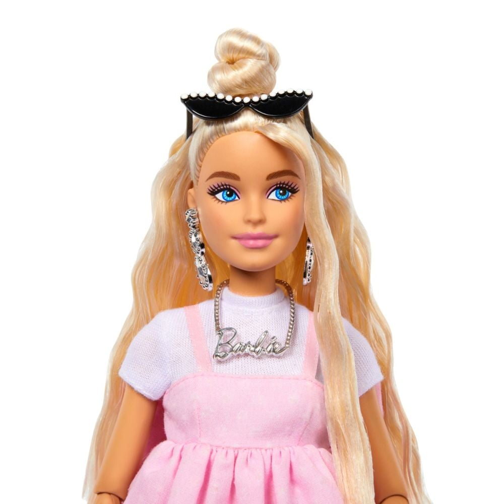 Кукла в розова рокля с панделка, Barbie, Deluxe Style, HYV27