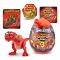 Фигурка на динозавър в яйце, Smashers, Mini Light Up Dino, Червен, 13 см
