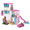 Комплект Kъщa за кукли Barbie Къща Мечта (114 см) с басейн, пързалка, асансьор, светлини и звуци