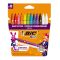 Комплект цветни флумастери и гумичка Colour Erase Bic, P12