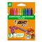 Комплект восъчни моливи Plastidecor Bic, P12