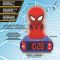 Дигитален будилник с нощна лампа, Lexibook, Spiderman