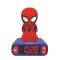 Дигитален будилник с нощна лампа, Lexibook, Spiderman