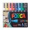 Комплект маркери Posca, UNI PC-5M, 1.8-2.5 мм, 8 цвята