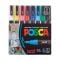 Комплект маркери Posca, UNI PC-3M, 0.9-1.3 мм, 8 цвята