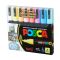 Комплект маркери Posca, UNI PC-5M, 1.8-2.5 мм, 8 пастелни цвята