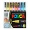 Комплект маркери Posca, UNI PC-3M, 0.9-1.3 мм, 8 пастелни цвята