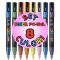 Комплект маркери Posca, UNI PC-3ML, 0.9-1.3 мм, с брокат, 8 цвята