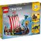 Lego® Creator - 3 In 1 Викингски кораб и Змията на Мидгард (31132)