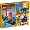 Lego® Creator - 3 In 1 Викингски кораб и Змията на Мидгард (31132)
