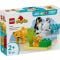 LEGO® DUPLO® - Семействата на дивите животни: Пингвини и лъвове (10442)
