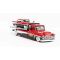 Количка Maisto, Chevrolet Bel Air с ремарке Alameda Trailer Red, 1:64