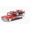 Количка Maisto, Chevrolet Bel Air с ремарке Alameda Trailer Red, 1:64