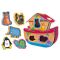 Дървен пъзел, Lisciani, Baby Montessori, Животни, 5 части