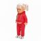 Кукла Тина в спортен тоалет, Dollz And More, Тъмно розово, 45см