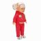 Кукла Тина в спортен тоалет, Dollz And More, Тъмно розово, 45см