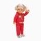 Кукла Тина в спортен тоалет, Dollz And More, Тъмно розово, 45см