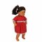 Кукла бебе с кафява коса, Dollz And More, Прегърни ме, 40 см