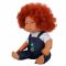 Кукла Curly, Dollz And More, Облечен с гащеризон със  зелен динозавър, 35 см