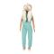 Кукла Клара в спортен тоалет, Dollz And More, Зелен, 80 см