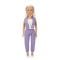 Кукла Клара в спортен тоалет, Dollz And More, Виолетов, 80 см