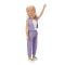 Кукла Клара в спортен тоалет, Dollz And More, Виолетов, 80 см
