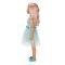 Кукла Клара в парти тоалет, Dollz And More, Със зелена рокля, 80см