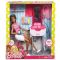 Комплект кукла Barbie брюнетка с аксесоари за фризьор, FJB37