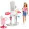 Комплект кукла Barbie с аксесоари за фризьор, FJB36