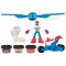 Комплект за игра с фигурка, Play-Doh, Marvel, Captain America и Moto Slicer, G0555
