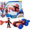Фигурка с превозно средство, Spidey and his Amazing Friends, Miles Spin Morales Techno-Racer, G2460