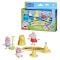 Комплект за игра с 2 фигурки и аксесоари, Peppa Pig, Pig Siblings Beach Day, G2833