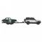 Транспортьор с количка Hot Wheels, Team Transport, 2023 Land Rover Defender 110 и Jaguar MK1, JBM29