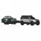 Транспортьор с количка Hot Wheels, Team Transport, 2023 Land Rover Defender 110 и Jaguar MK1, JBM29