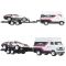 Транспортьор с количка Hot Wheels, DMC Delorean si HW Rally Hauler, JBM35