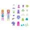 Комплект 2 кукли с дрехи и аксесоари, Polly Pocket, JCB23