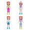 Комплект 2 кукли с дрехи и аксесоари, Polly Pocket, JCB23