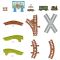 Комплект за игра Thomas and Friends, Влакче с релси, Whiff's Recycling Run, JCY74
