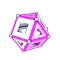 Игра с магнитна конструкция Geomag Pink, 68 части