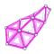Игра с магнитна конструкция Geomag Pink, 68 части