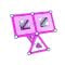 Игра с магнитна конструкция Geomag Pink, 68 части