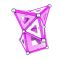 Игра с магнитна конструкция Geomag Pink, 68 части