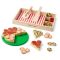 Дървен комплект за игра, Melissa & Doug, Пица Парти, 36 части, 6074863
