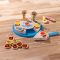 Дървен комплект за игра, Melissa & Doug, Празнична торта, 34 части, 6074876