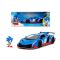 Количка и фигурка, Jada, Sonic the Hedgehog, Lamborghini Veneno, 1:24