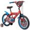 Велосипед с помощни колела, Huffy, Marvel Spiderman, 16 инча, Червено