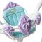 Велосипед с помощни колела, Huffy, Disney Frozen, 16 инча, Син