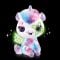Плюшена играчка за оцветяване, Airbrush Plush, Glow in the dark, Magic Unicorn