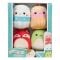 Комплект 4 плюшени играчки, Squishmallows, Micromallows