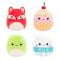 Комплект 4 плюшени играчки, Squishmallows, Micromallows